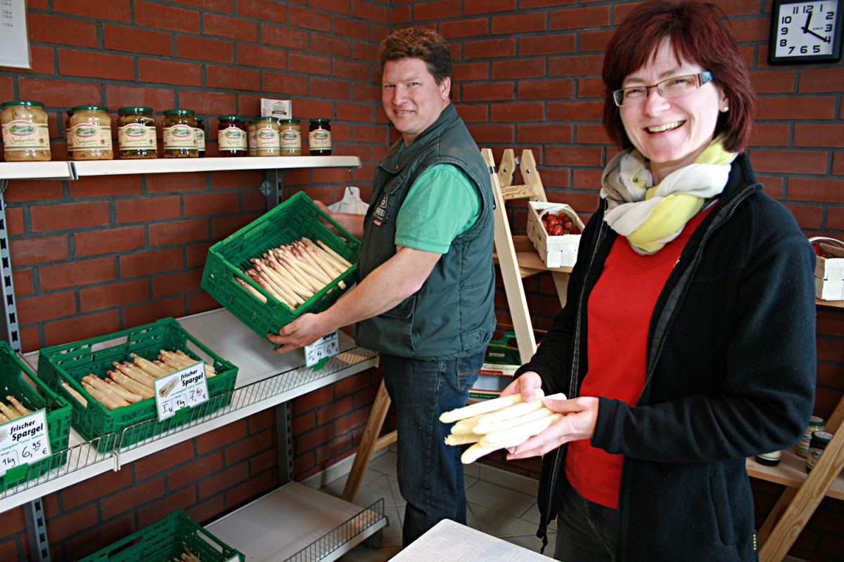 Spargel ohne Folie angebaut Spargelhof Kalkwitz