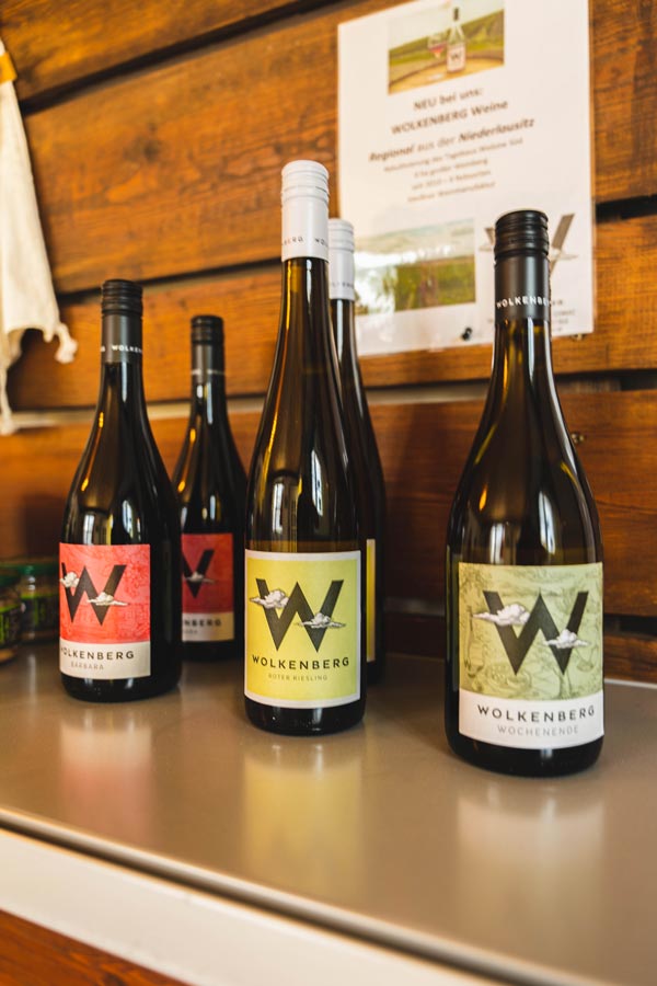 Wein im Hofladen Spargelhof Kalkwitz